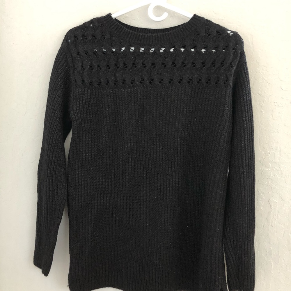 Black Glitter Sweater